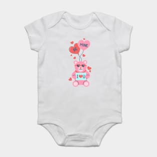 Happy Valentine's Day | Teddy Bear Be Mine Baby Bodysuit